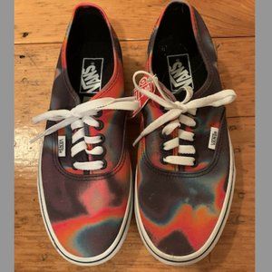 VANS AUTHENTIC TIE DYE SNEAKERS MENS 6.5 WOMENS 8, EURO 38.5